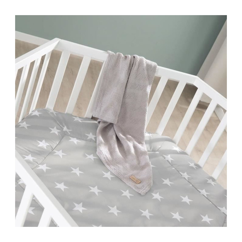 ROBA LITTLE STARS Hegaxonal Baby Playpen - Adjustable Height - Padded