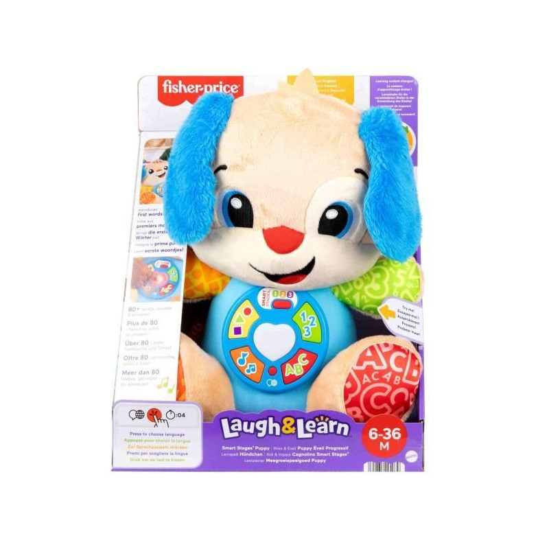 Fisher-Price-Laugh and Learn-Puppy Progressive Awakening-Musical Plush