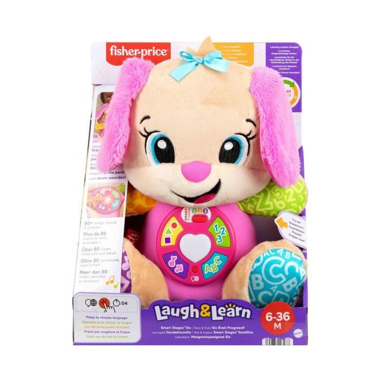 Fisher-Price-Laugh and Learn-Sis Progressive Awakening-Musical Plush J