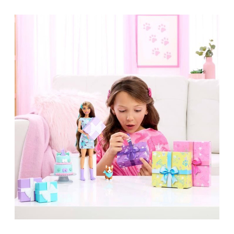 BARBIE Party unboxed blue dog - JFG72
