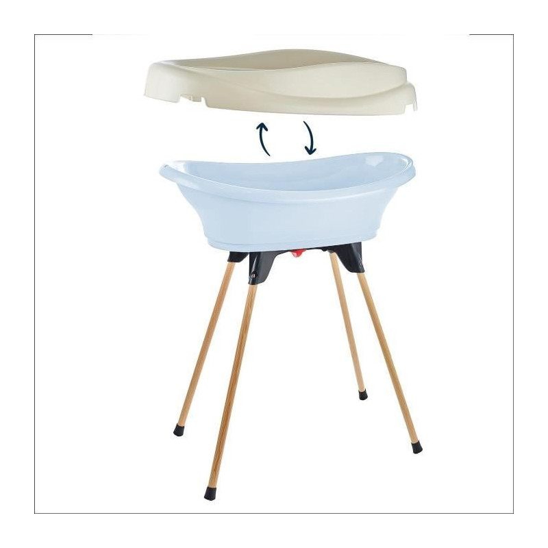 THERMOBABY Pack changing table Bathtub and VASCO stand - Blue Flower