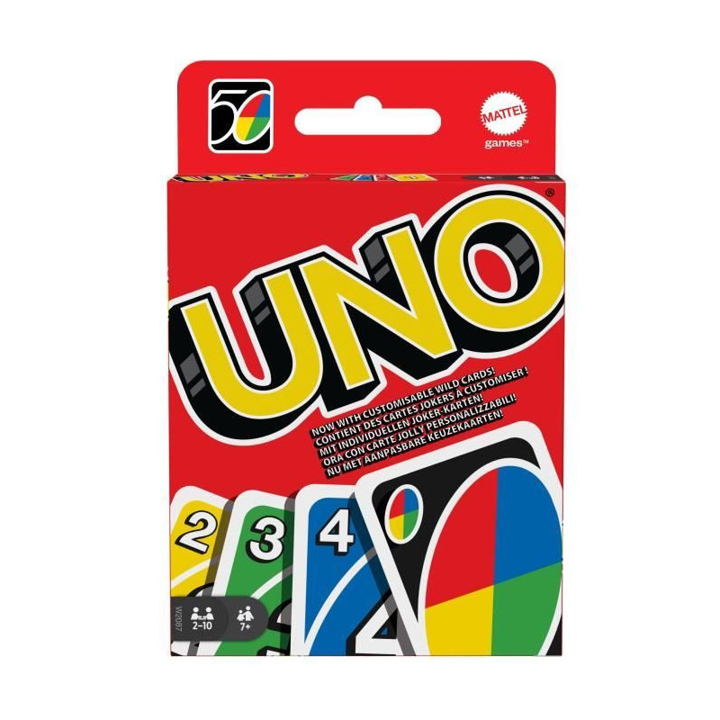 UNO - Uno Classic - Family Card Game - From 2 to 4 Players - Ages 7+