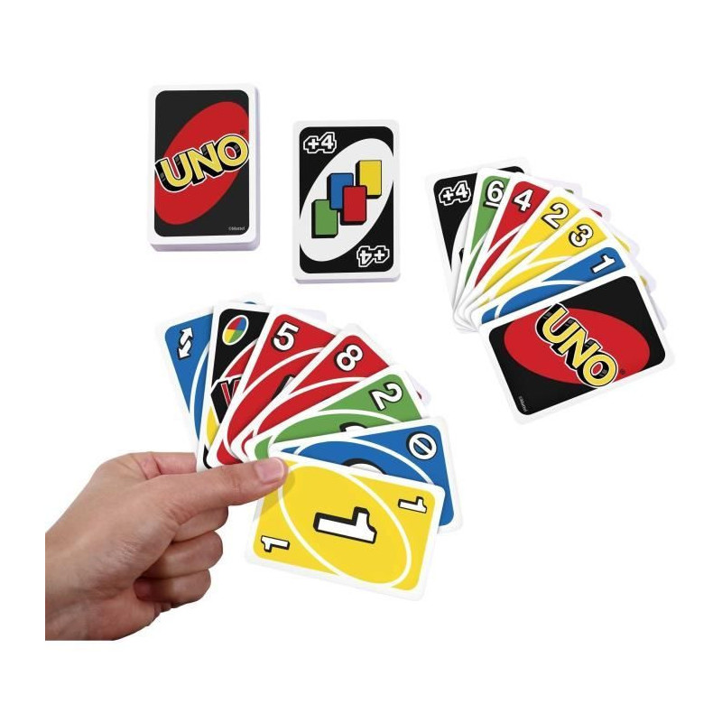 UNO - Uno Classic - Family Card Game - From 2 to 4 Players - Ages 7+