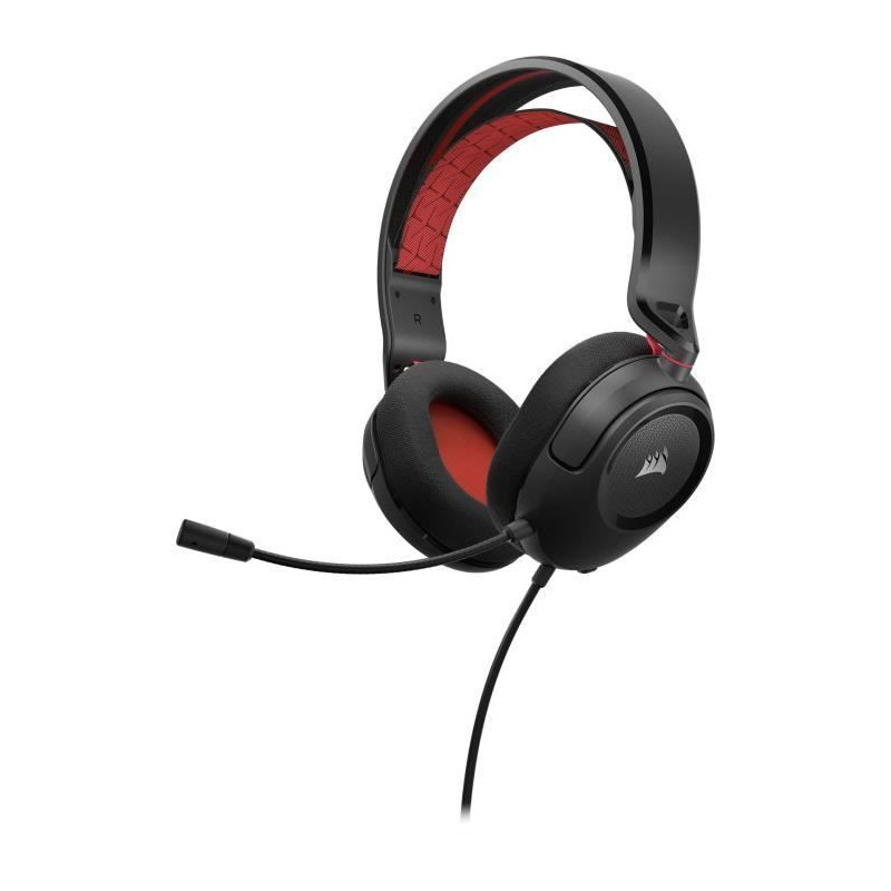 Stereo Headset - CORSAIR - HS35 V2 - Red, Multi-platform