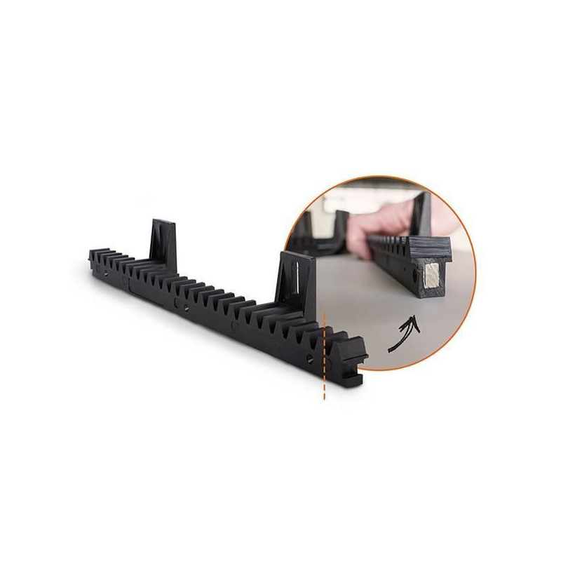 24V Crémailleres engine for sliding gate 5m - 500 kg - OpenGate 3 - S
