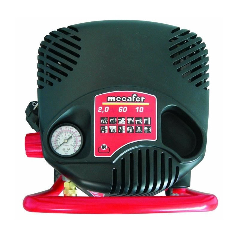 MECAFER 50L Vertical Air Compressor Oil Free 2CV 10 Bar FIFTY