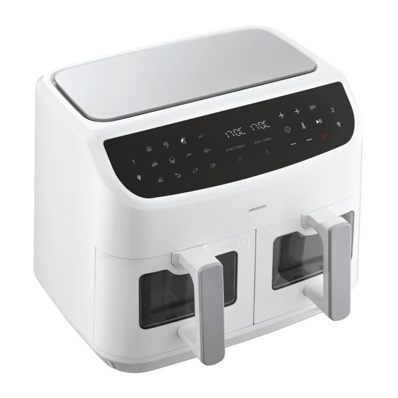 Hot Air Fryer - MEDION - P20 XXL Twin - 2600 W - 2 baskets - 9 program