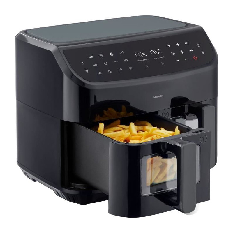 Hot Air Fryer - MEDION - P20 XXL Twin - 2600 W - 2 baskets - 9 program