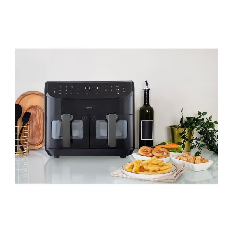 Hot Air Fryer - MEDION - P20 XXL Twin - 2600 W - 2 baskets - 9 program