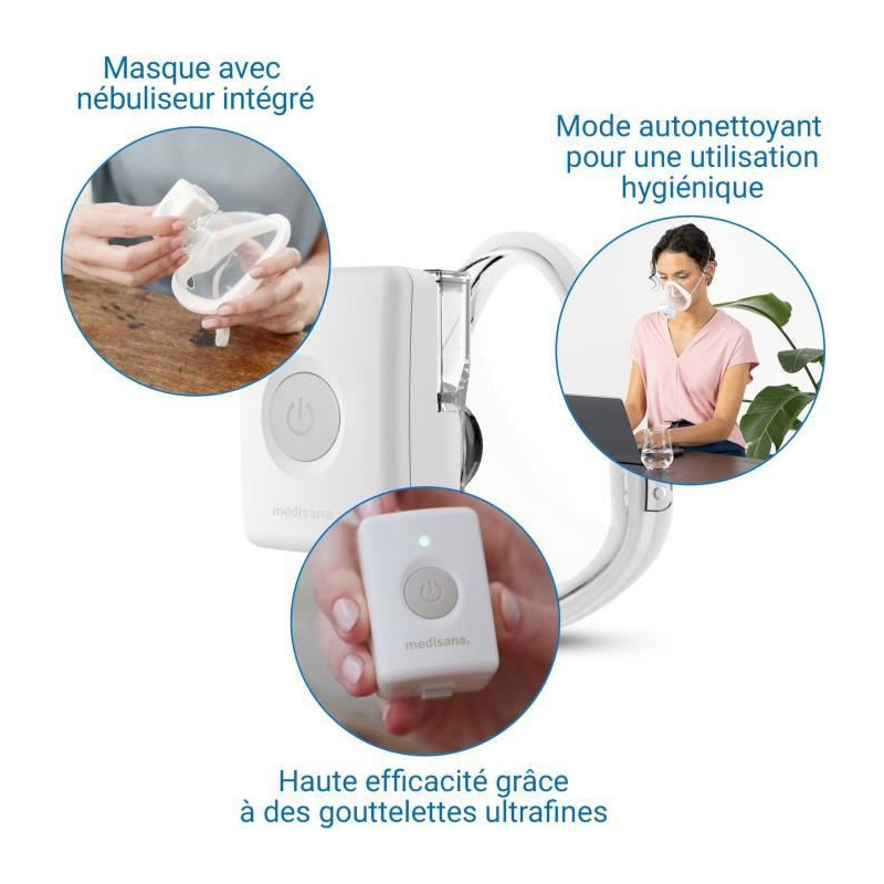 Hands-free inhaler - MEDISANA - IN 705 - 3 W - White