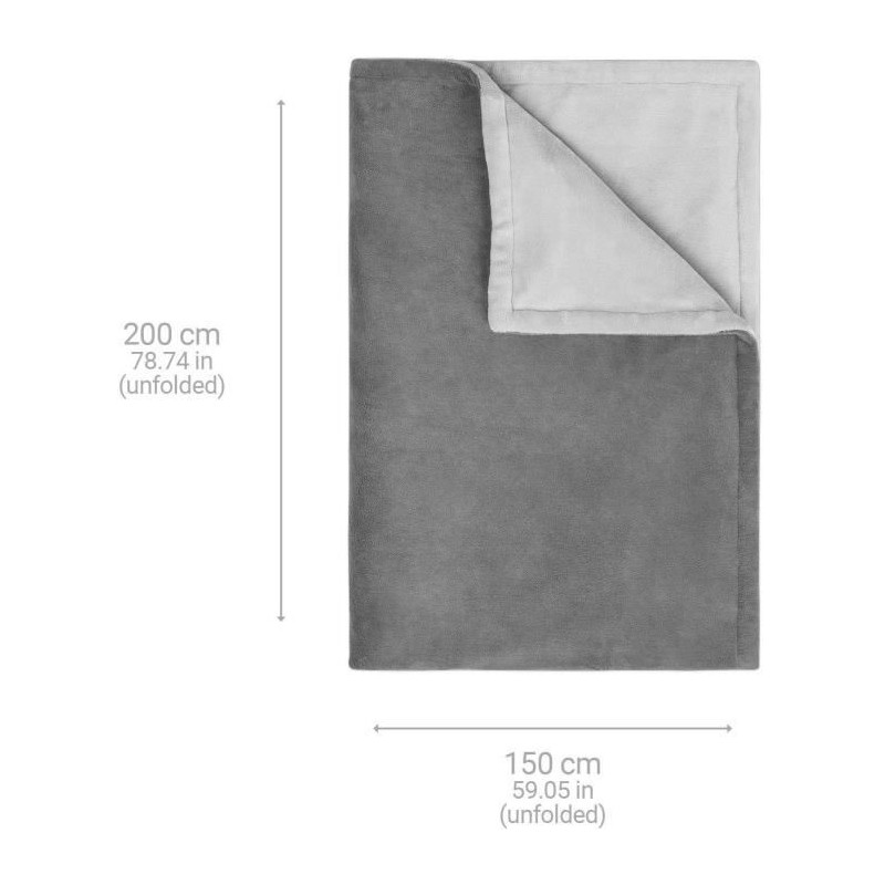Medisana XXL heating blanket HB 675 2x1.5 m Grey