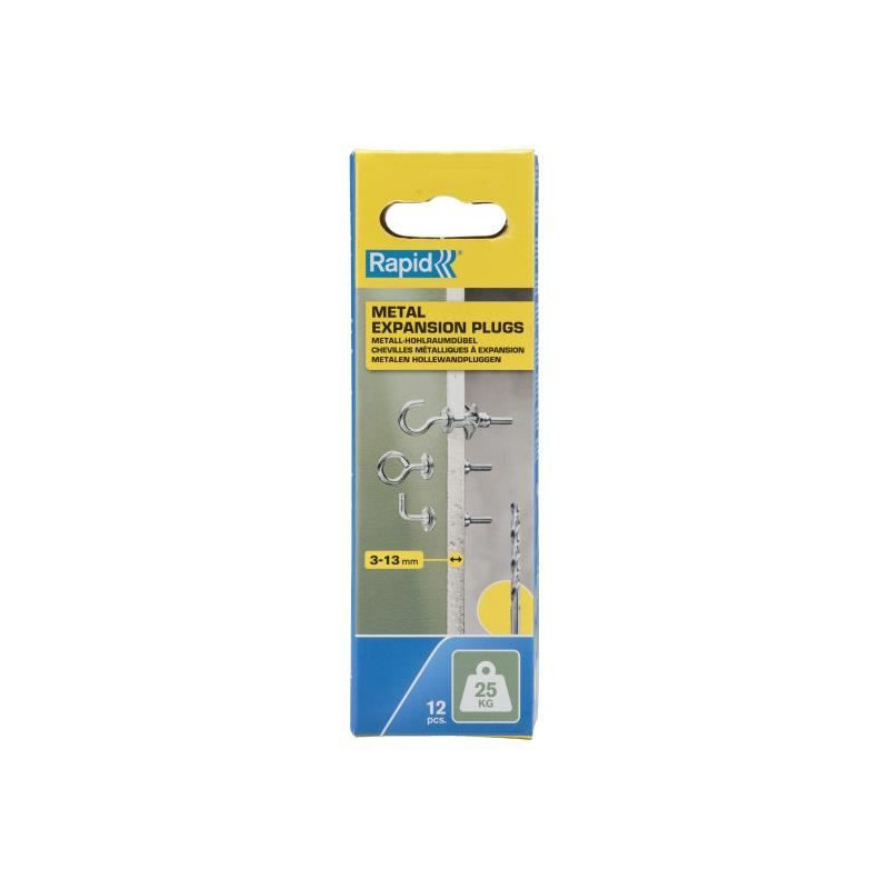Expansion plugs - Rapid - Model 5001556 - Ø8x32 - Screw Ø4 - Pack of