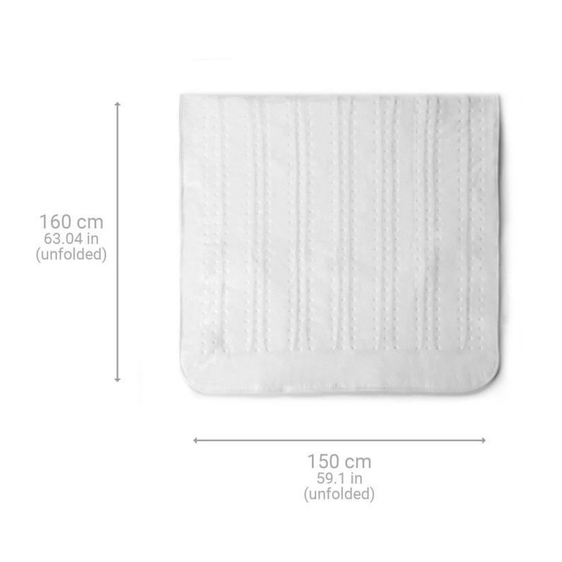 King Size MEZISANA heated topmelas - HU 676 XXL - 2 control elements,