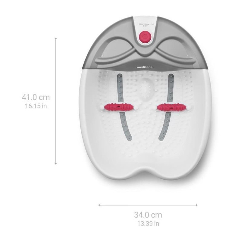 MEDISANA - FS 300 - Foot bath - White - Spa massage and relaxing vibra