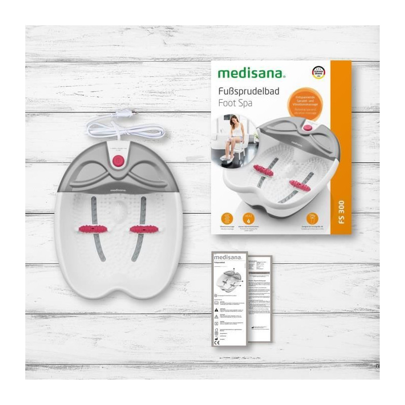MEDISANA - FS 300 - Foot bath - White - Spa massage and relaxing vibra