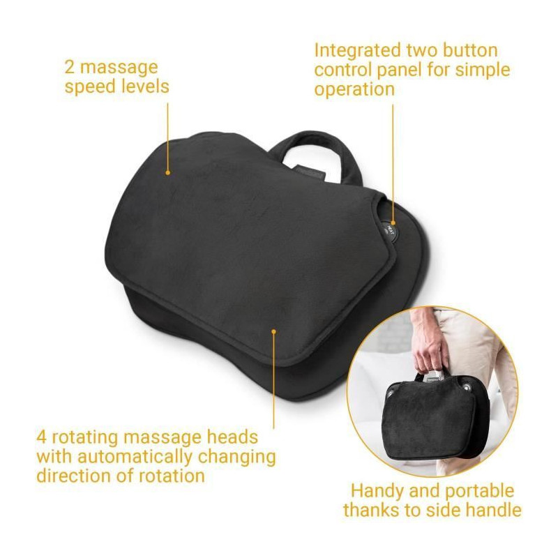 MEDISANA MC 850 - Shiatsu Massage Cushion shoulders, back, legs and ne