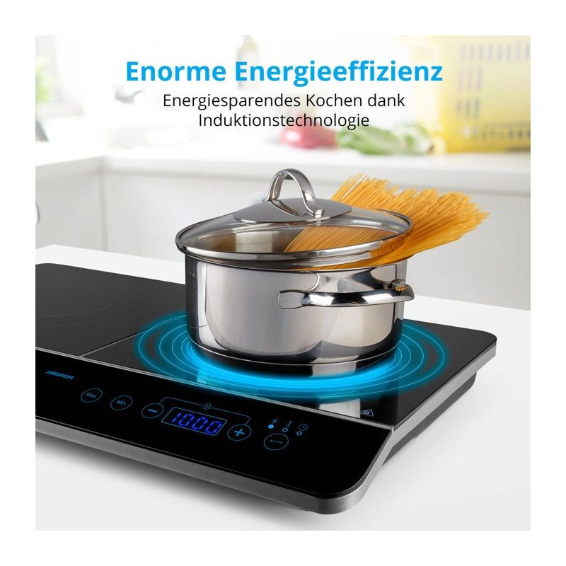 Tabletop induction hob - MEDION - MD 15324 - 2 burners - L 60.3 x D 35