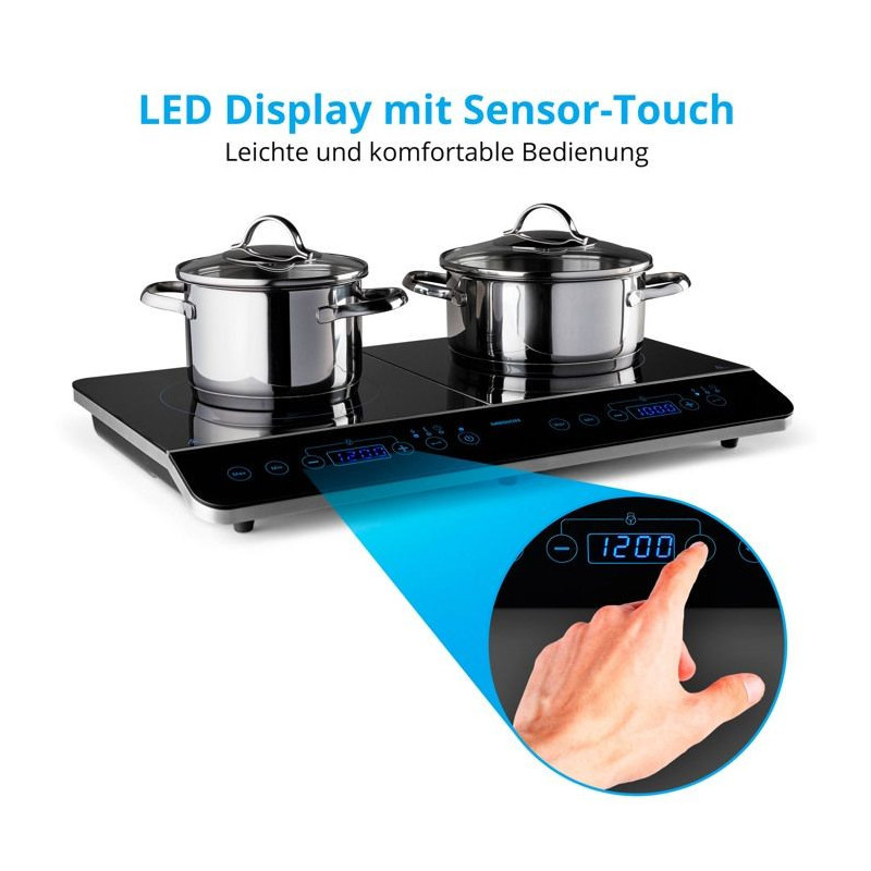 Tabletop induction hob - MEDION - MD 15324 - 2 burners - L 60.3 x D 35