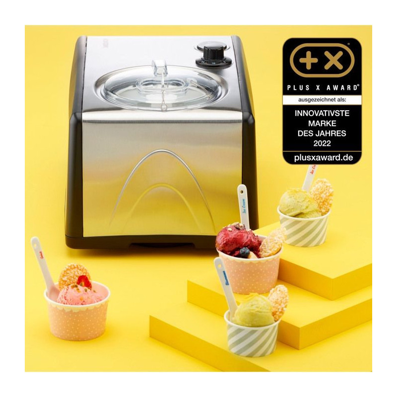 MEDION Electric aluminum ice cream and yogurt maker with compressor, i