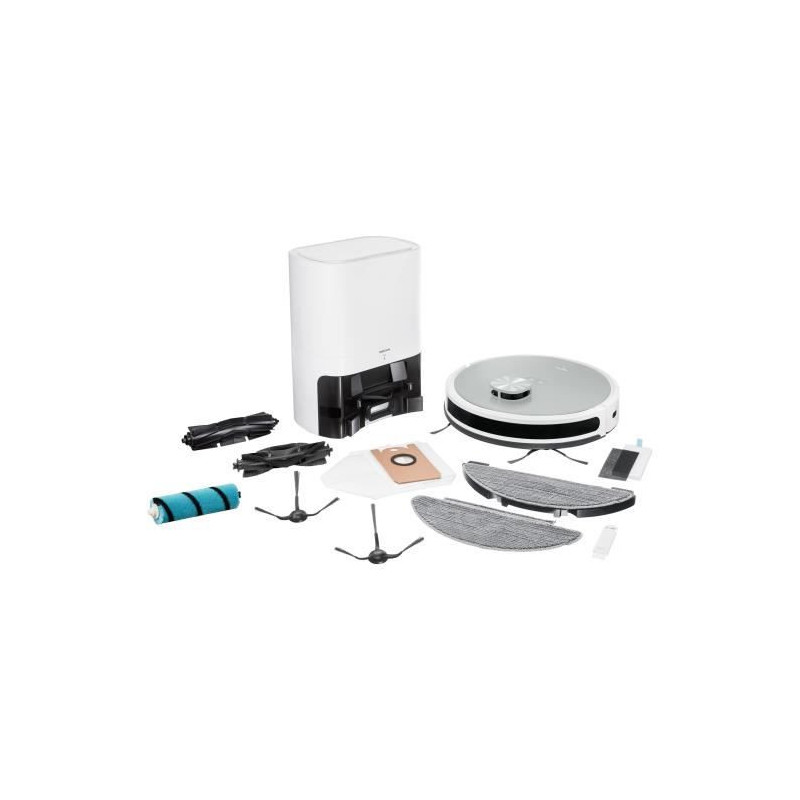 MEDION X21 SW - Robot Vacuum Cleaner with Drain Station - Laser Naviga