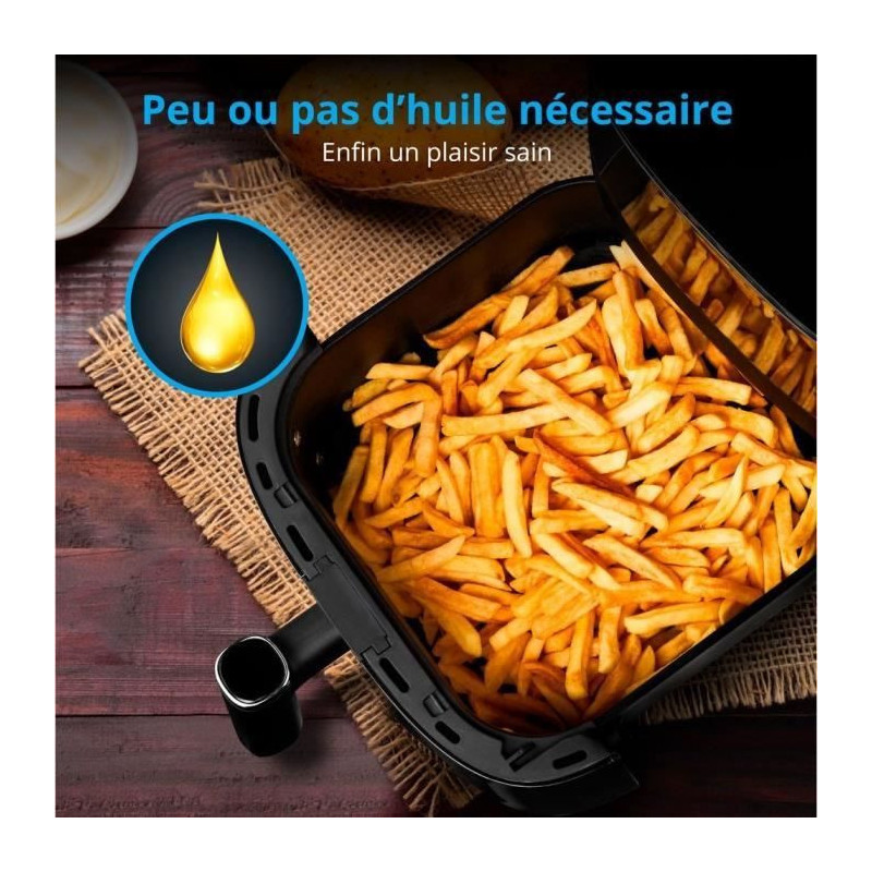 Oil-free hot air fryer - MD 11780 - Temperature up to 230°C - 10 prog