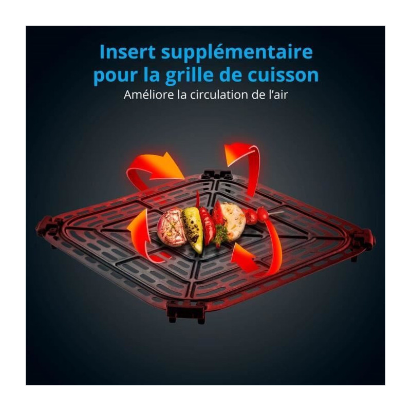 Oil-free hot air fryer - MD 11780 - Temperature up to 230°C - 10 prog