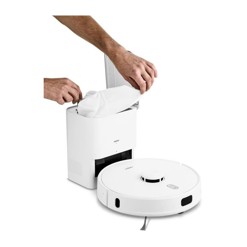 MEDION X41 SW+ - Robot Vacuum Cleaner with Emptying Station - 200 min