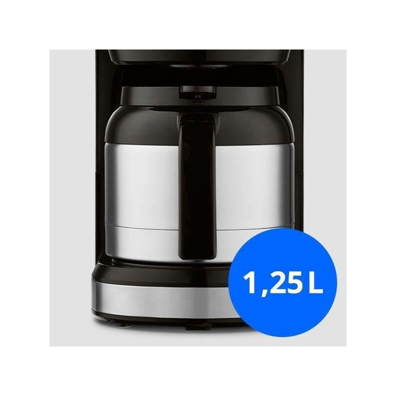 Digital Insulated Filter Coffee Maker - MEDION - 900W - 1.2L - Silver