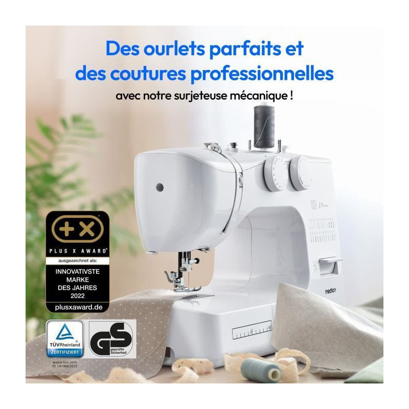 Sewing Machine - MEDION - SM 60 - 62W - 24 Stitches + Double Stitches