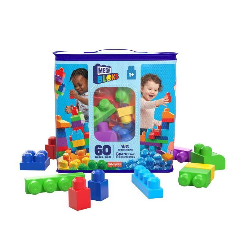 MEGABLOKS First Builders - Classic Medium Bag - 60 Blocks