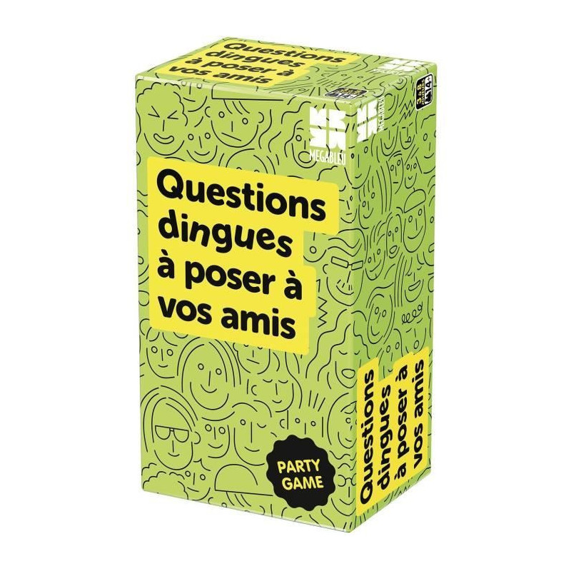 Crazy Questions to Ask Your Friends - Party Game - MEGABLEU - Ages 14+