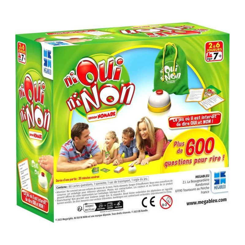 Neither Yes Nor No - The travel version game - MEGABLEU