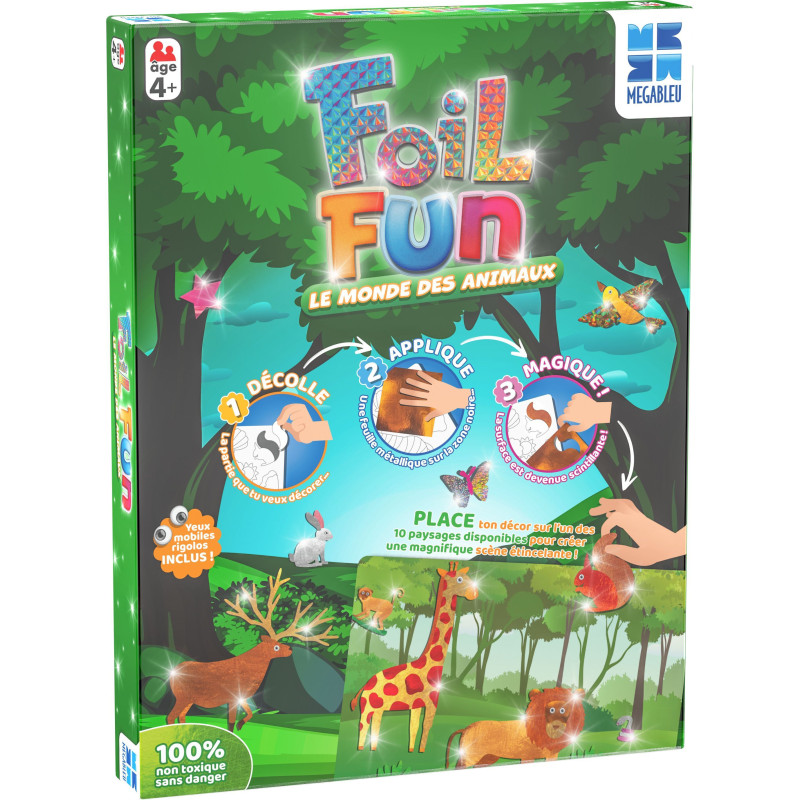 Creative activity - MEGABLEU - Foil Fun - Animal Kingdom - easy to cre