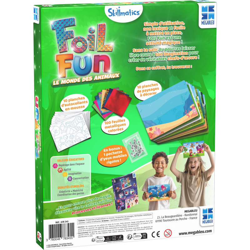 Creative activity - MEGABLEU - Foil Fun - Animal Kingdom - easy to cre