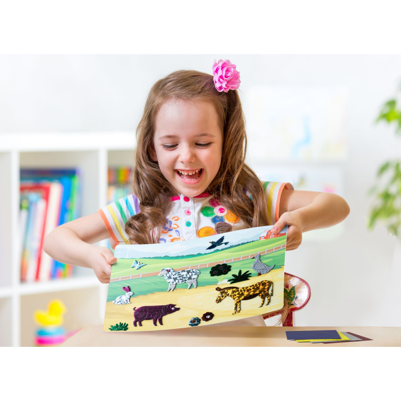 Creative activity - MEGABLEU - Foil Fun - Animal Kingdom - easy to cre