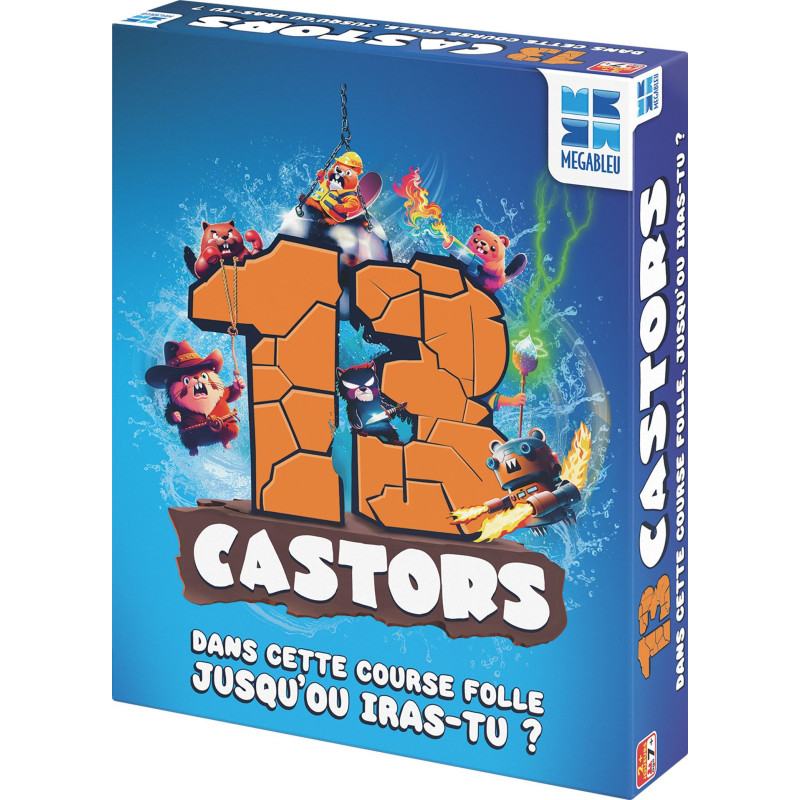 Board game - MEGABLEU - 13 Beavers - Beaver race with predictions and