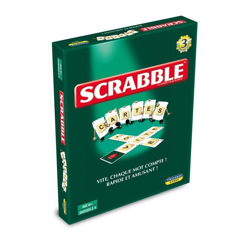 Scrabble cards - 3 games in 1 - MEGABLEU