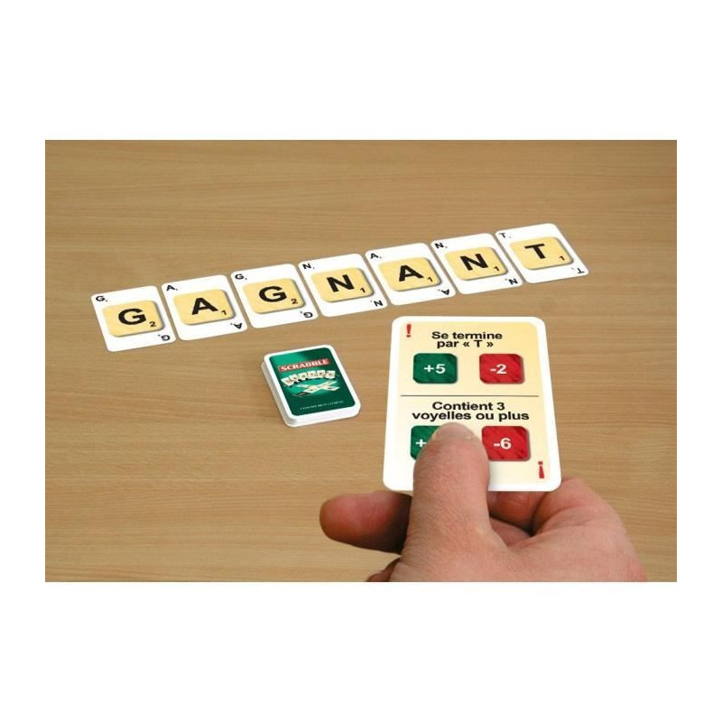 Scrabble cards - 3 games in 1 - MEGABLEU