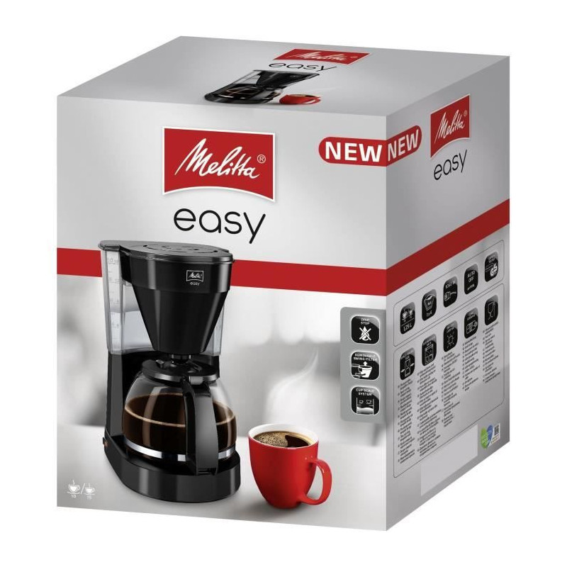 Melitta Easy II 1023-02 - Filter coffee maker - 1050 W - Black