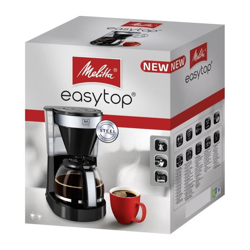 Melitta Easy Top II 1023-04 - Filter coffeeiere - 1050 W - Black
