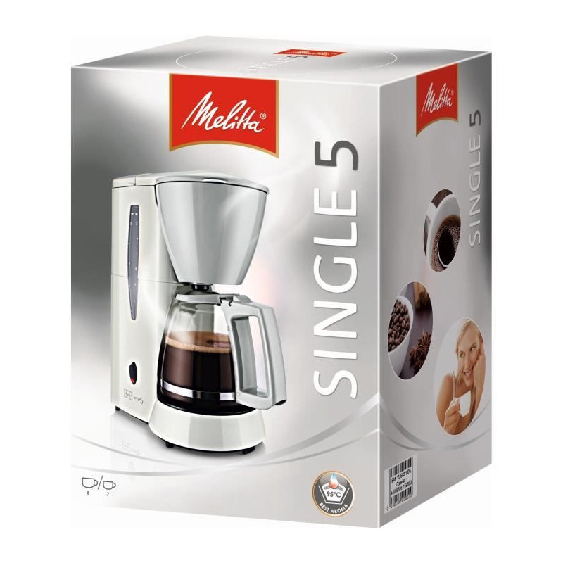 Melitta M720-1/1 Single Cafetiere 5 m720-1/1 white
