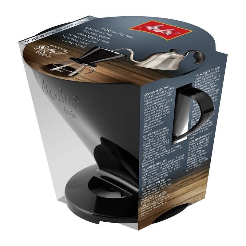 MELITTA 1x6 coffee filter holder - Black