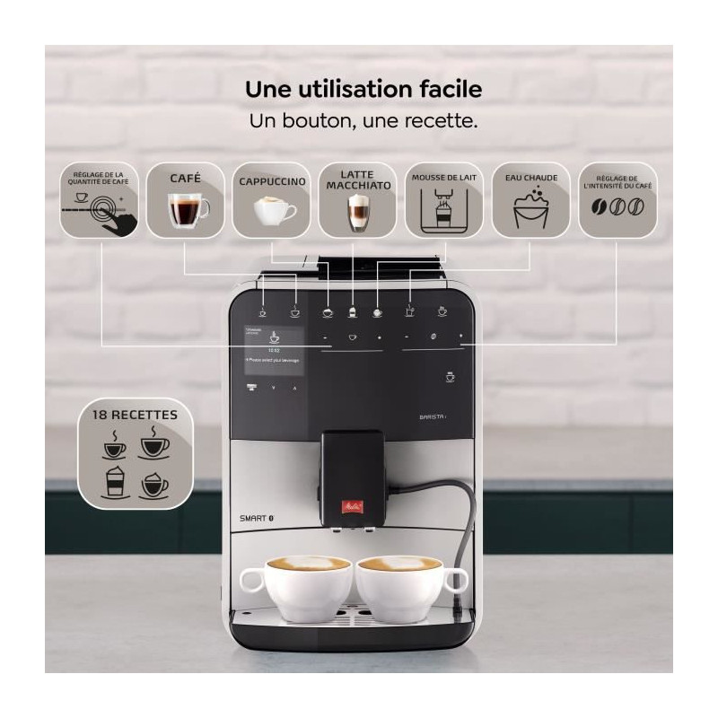 Grain machine melitta barista t smart - silver (without milk tank)