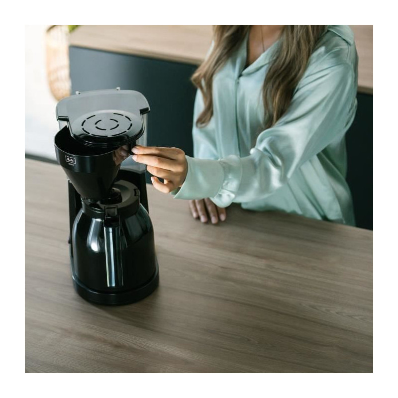 Melitta Easy Therm II 1023-06 - Filter coffee 1L - 1050 W - Black