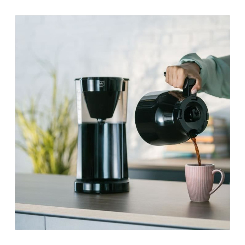 Melitta Easy Therm II 1023-06 - Filter coffee 1L - 1050 W - Black