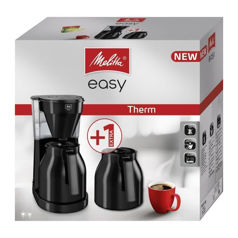Melitta Easy Therm II - 1l filter coffee maker - 1050 W + 2nd pourse -