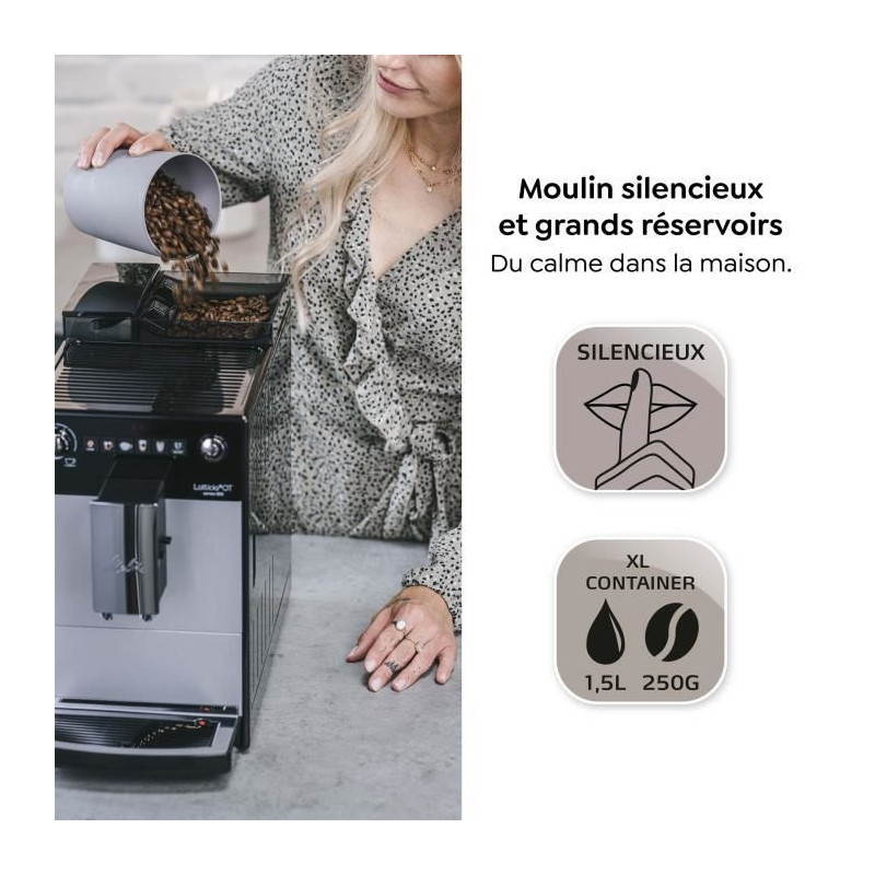 Automatic coffee machine - MELITTA - Latticia OT F300-101 - Silver