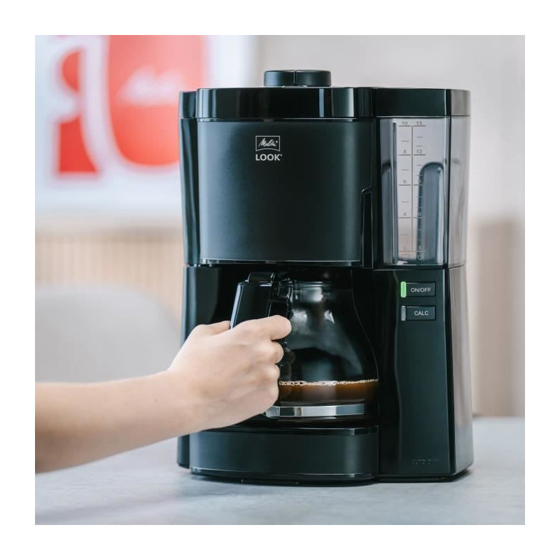 Coffee maker - MELITTA - Look V Glass 1025-02 - 1080 W - 1.25 L - Blac