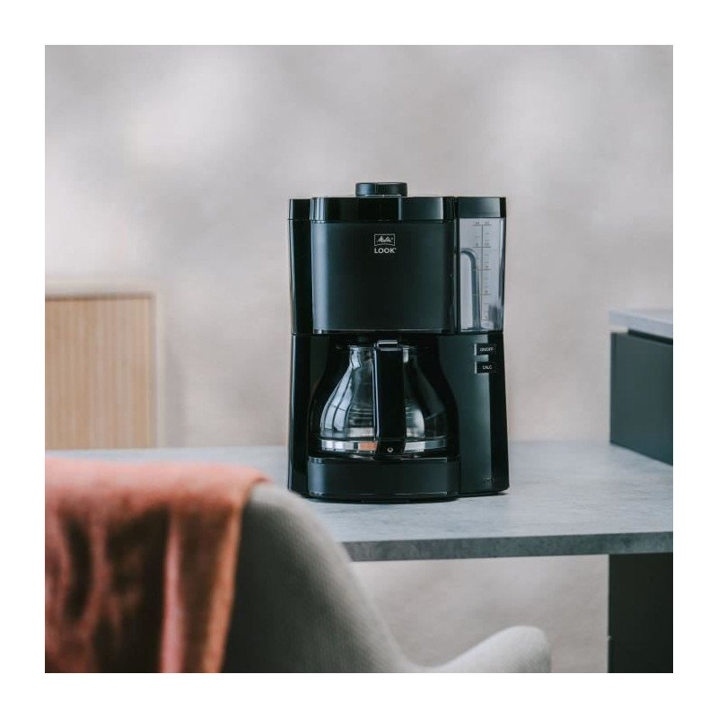 Coffee maker - MELITTA - Look V Glass 1025-02 - 1080 W - 1.25 L - Blac