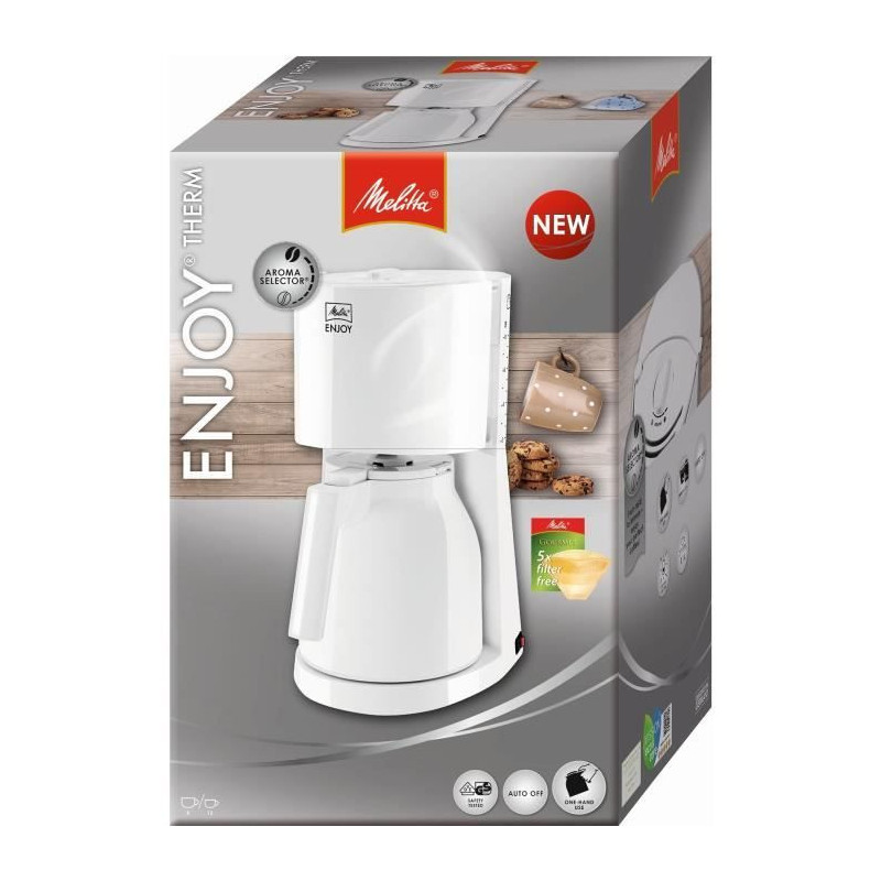 Melitta 1017-05 Filter coffeeiere with insulated cheam Enjoy II Therm